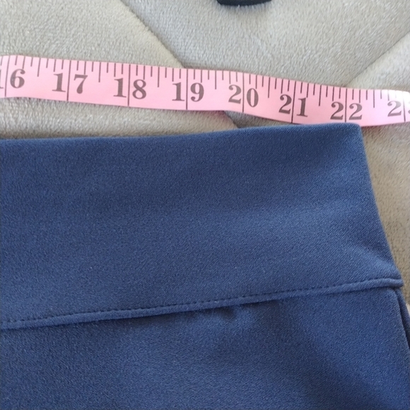 DG2 Diane Gilman Dark Navy Knit Ponte Pull on Pants Straight Leg 2X - Picture 6 of 11